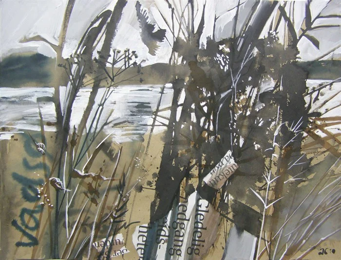 Октябрь в Вадсё. 2011. б., смеш. техника. 38х58