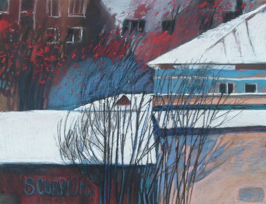 Рябиновый октябрь - 3. 2014. б., пастель 50х65
